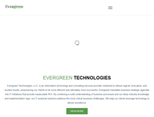 Tablet Screenshot of evergreentechnologies.com