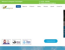 Tablet Screenshot of evergreentechnologies.in